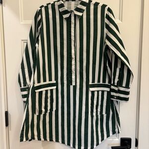 Tuckernuck Pomander Place Forest Stripe Bradley Dress